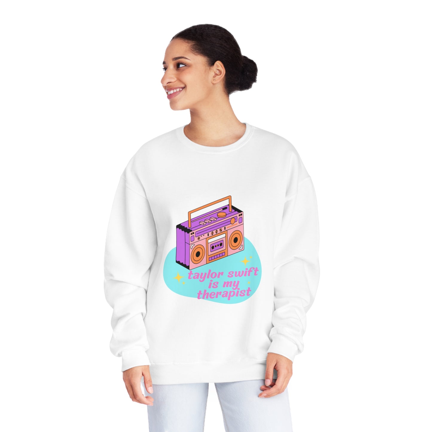 Taylor Swift Is My Therapist Unisex NuBlend® Crewneck Sweatshirt