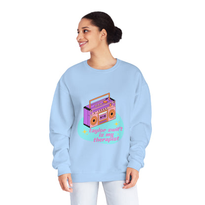 Taylor Swift Is My Therapist Unisex NuBlend® Crewneck Sweatshirt