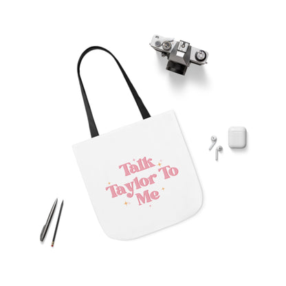 Talk Taylor To Me Canvas Tote Bag