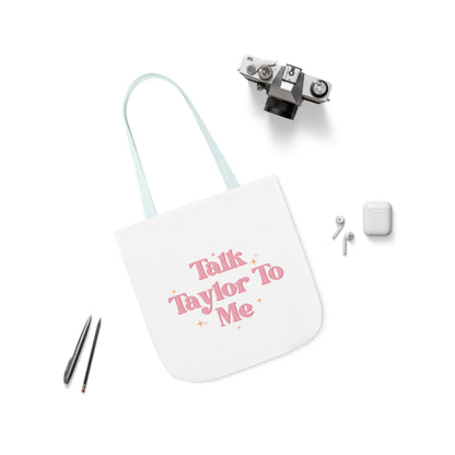 Talk Taylor To Me Canvas Tote Bag