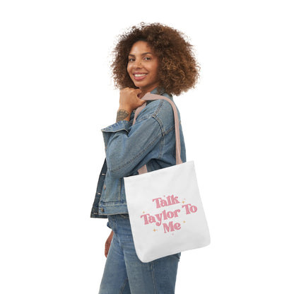 Talk Taylor To Me Canvas Tote Bag